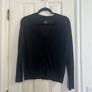 Gap black cardigan linen blend